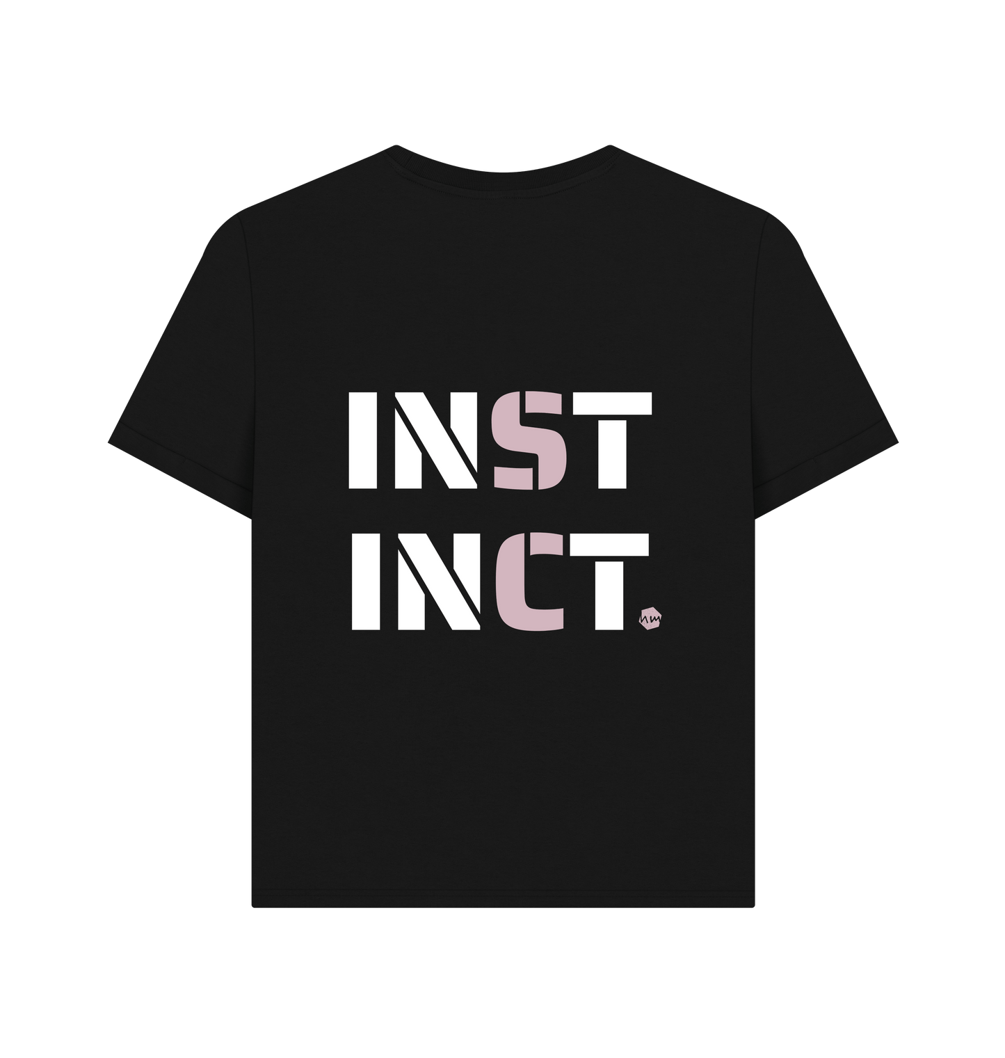 Black Printed T-shirt Back