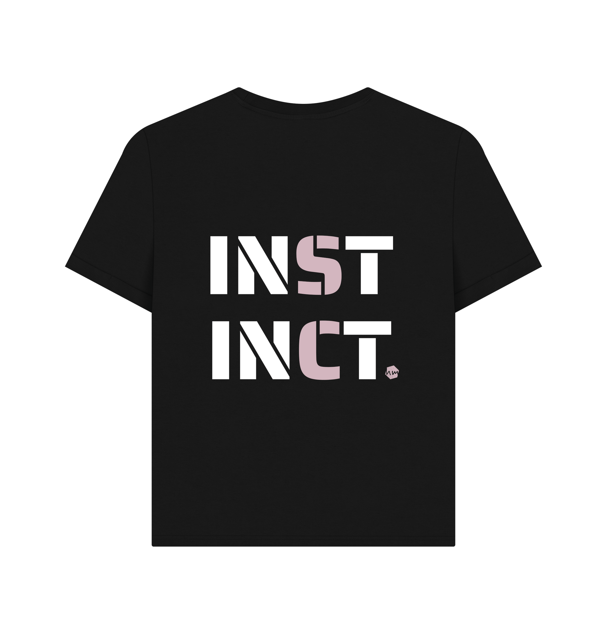 Black Printed T-shirt Back