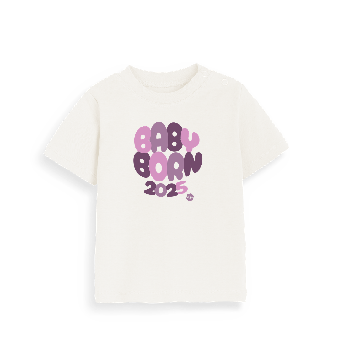 Organic Natural Printed Kids T-Shirt