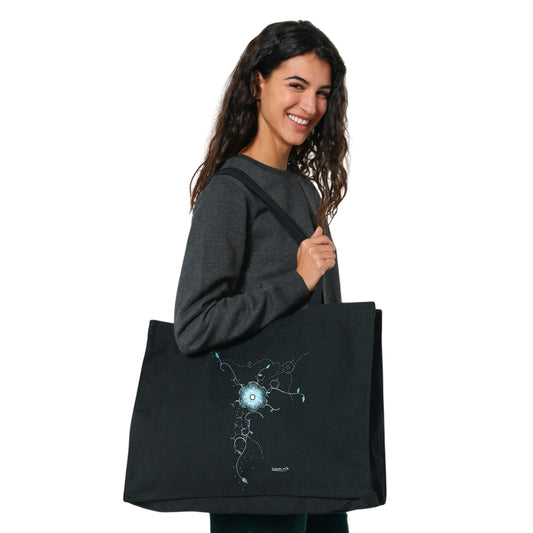 Shopping Bag - Oxyflower, Black