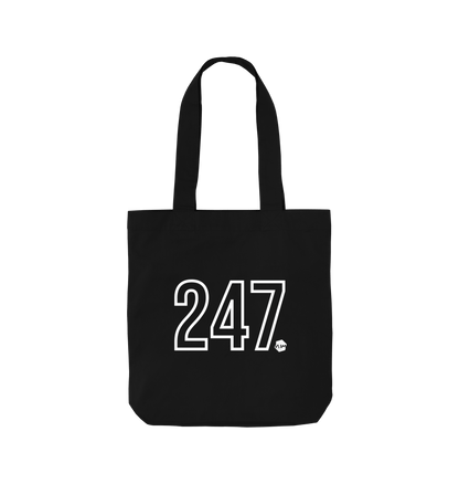 Black Printed Bag Front
