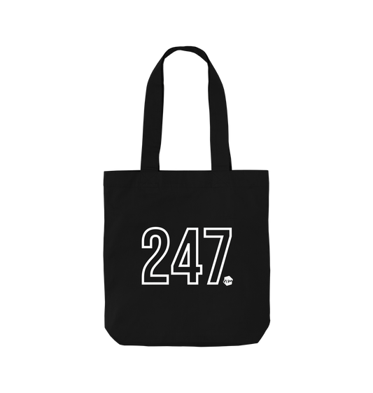 Black Printed Bag Front