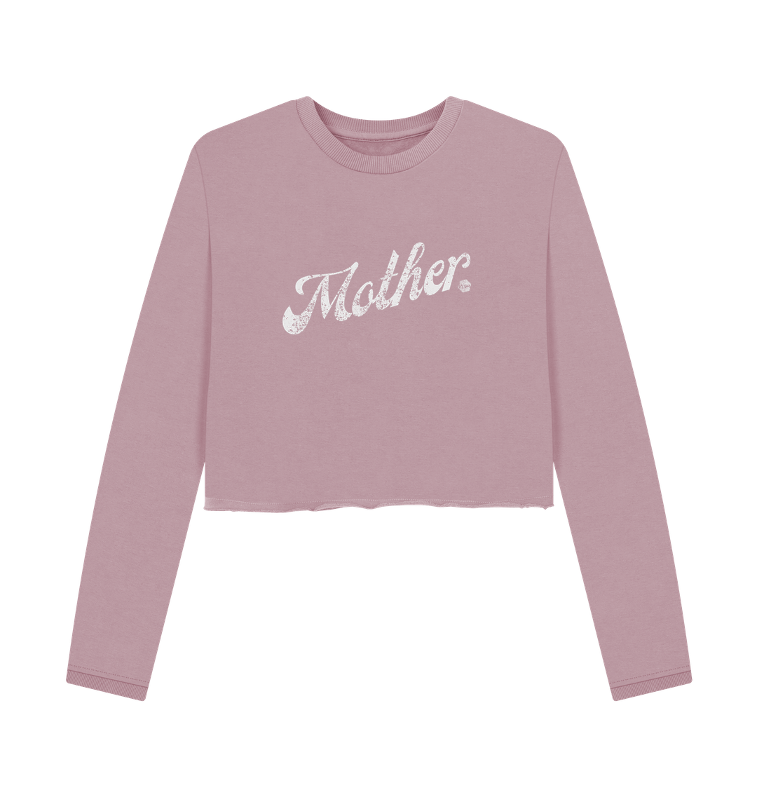Mauve Printed Boxy Jumpers Front