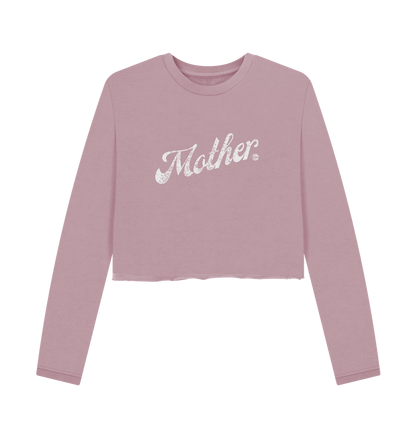 Mauve Printed Boxy Jumpers Front