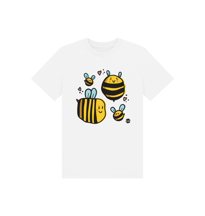 White Printed Kids T-Shirt