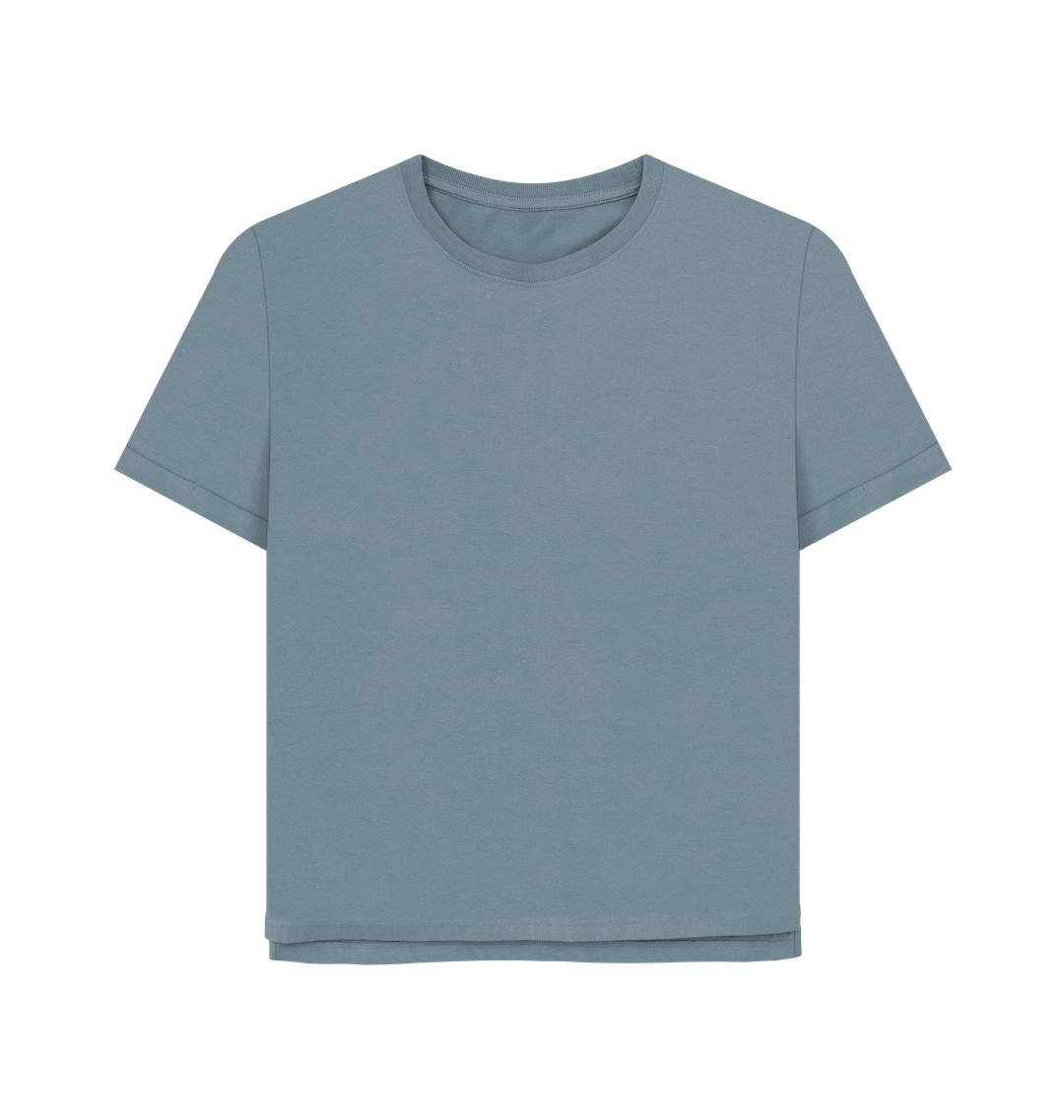 Stone Blue Printed T-shirt Front