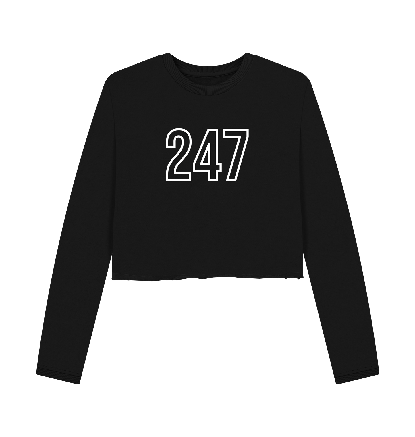 Black Printed Boxy Jumpers Front