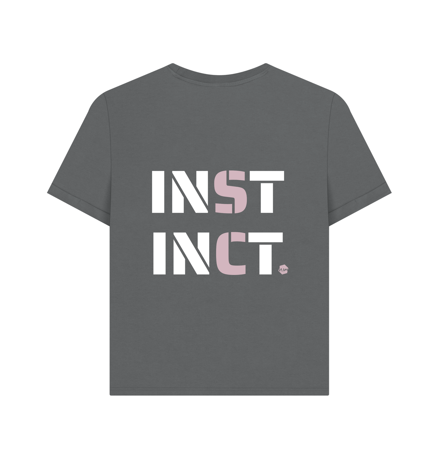 Slate Grey Printed T-shirt Back