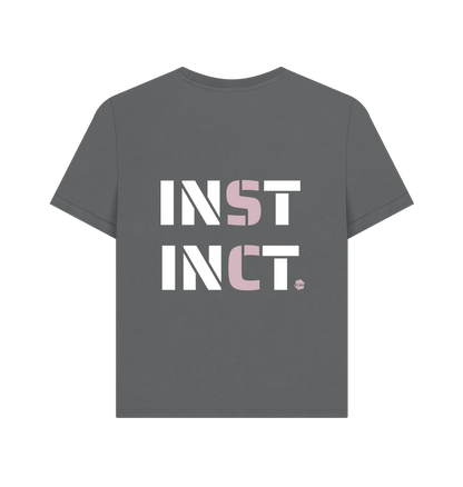 Slate Grey Printed T-shirt Back