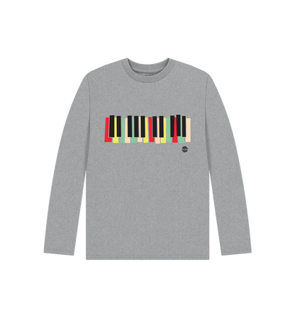 Athletic Grey Printed Kids T-Shirt Front