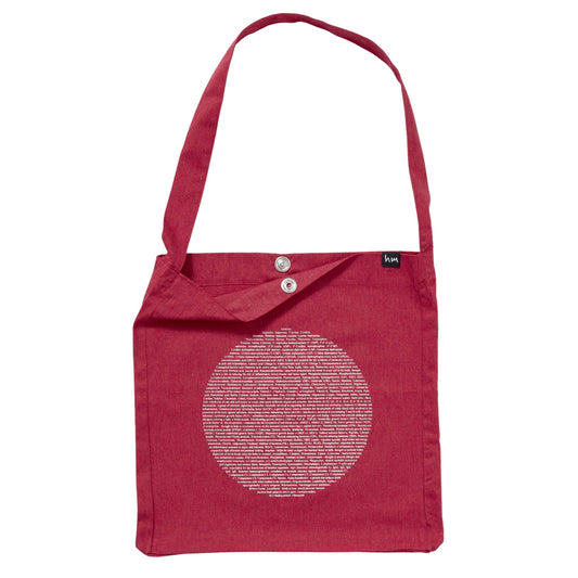 Supermoon Tote bag, Red - Pre-loved.