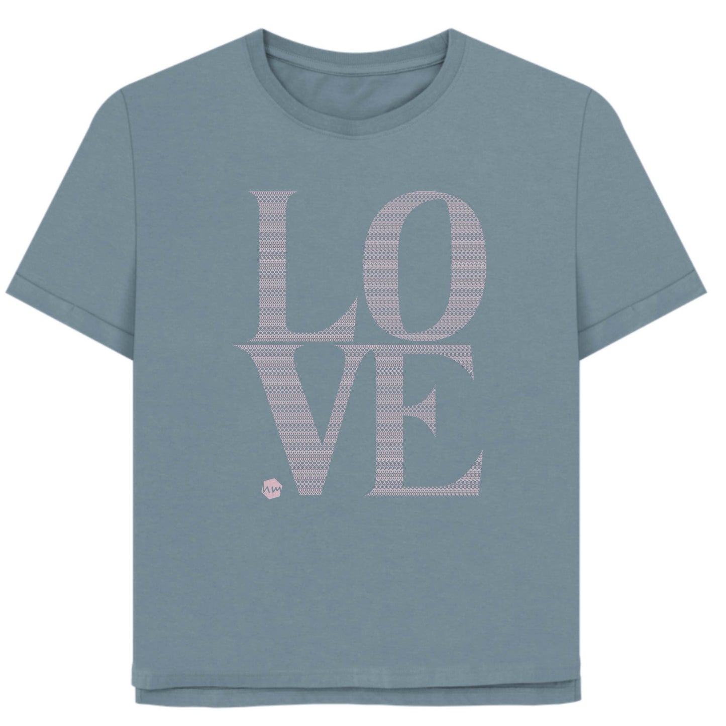 LOVE Boobs Pattern T-shirt, 4 colours
