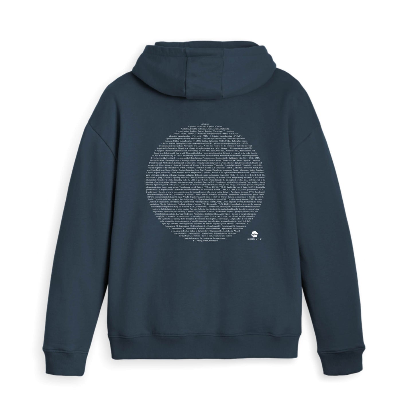 Composition of breastmilk Moon Zip Hoodie, 3 colours