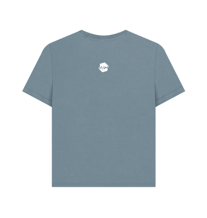 Stone Blue Printed T-shirt