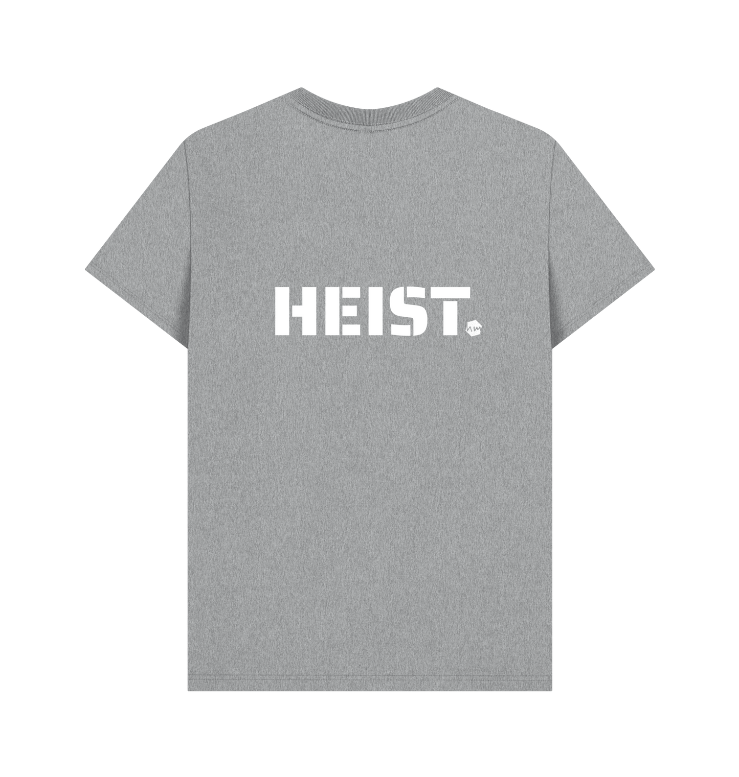 Athletic Grey Printed T-shirt Back