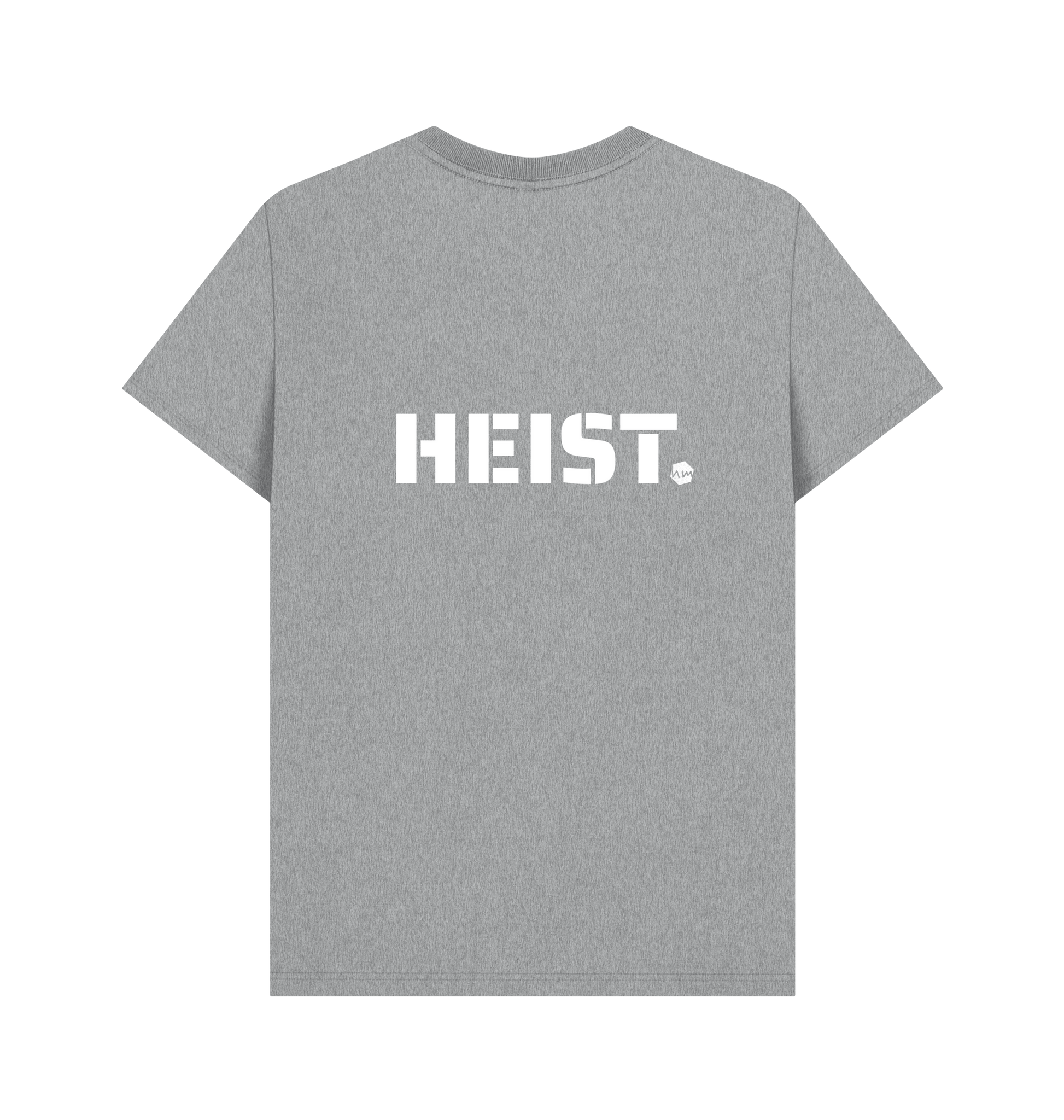 Athletic Grey Printed T-shirt Back