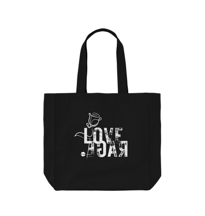 Black Printed Bag Front