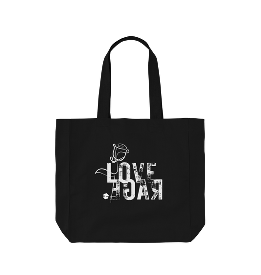 Black Printed Bag Front
