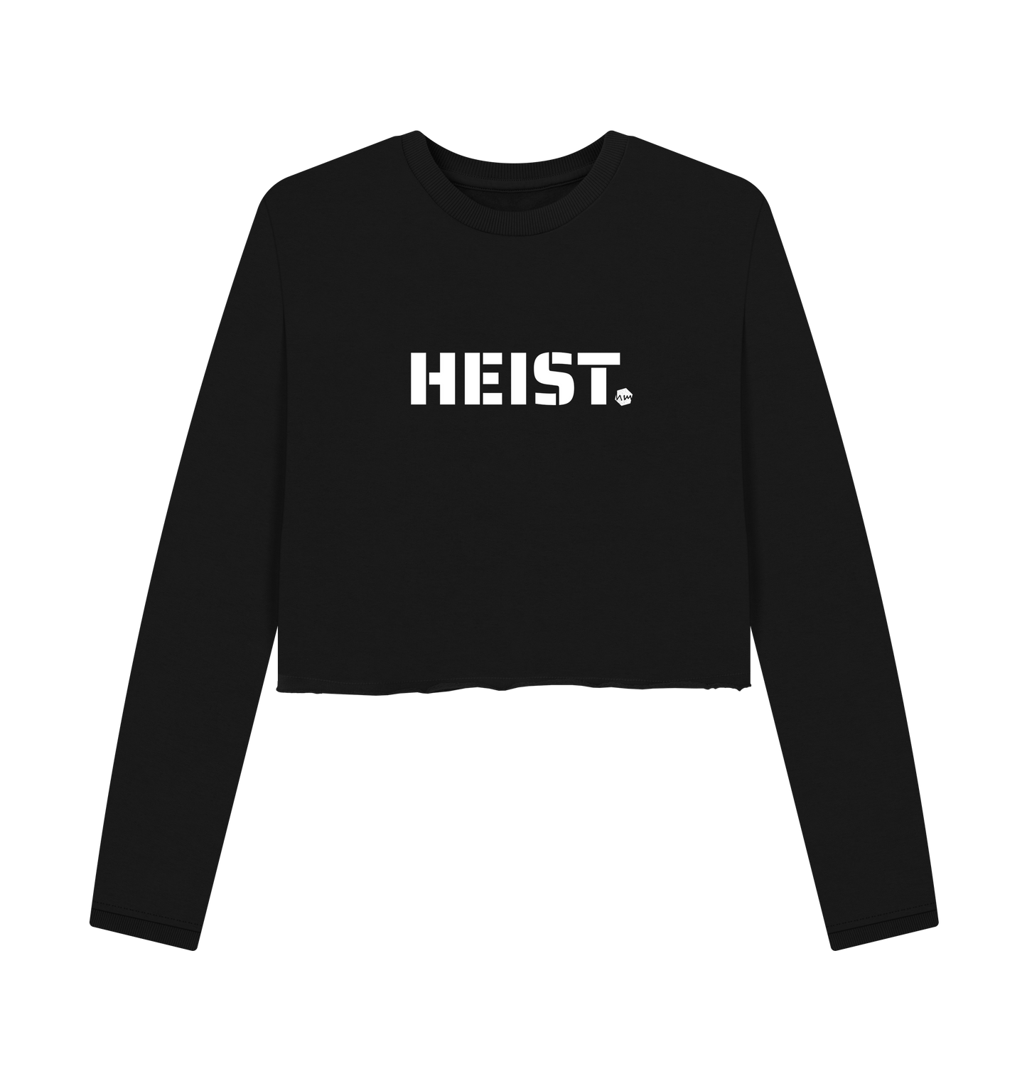 Black Printed Boxy Jumpers Front