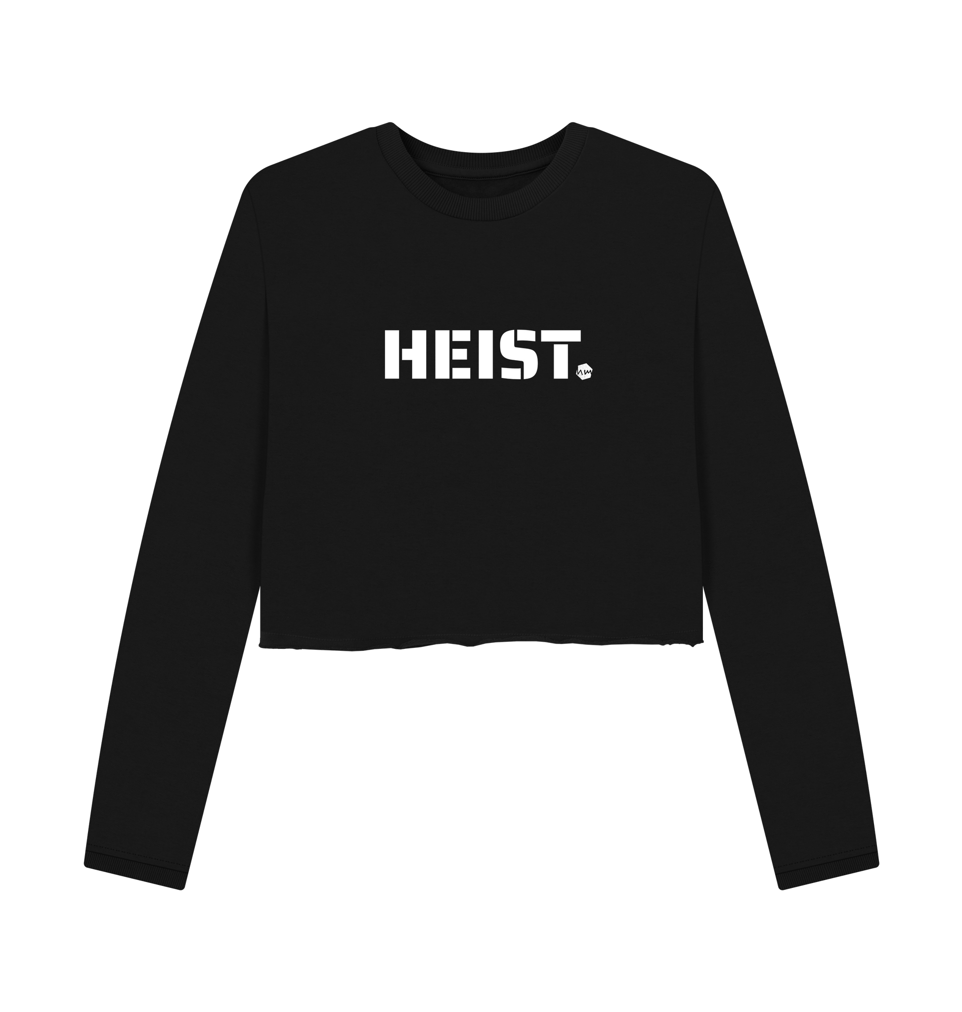 Black Printed Boxy Jumpers Front