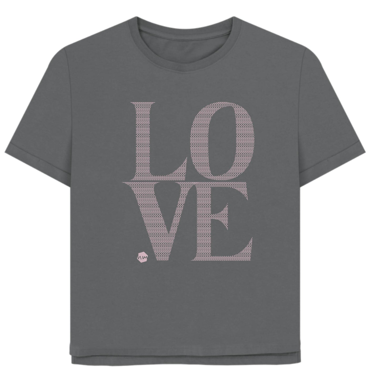LOVE Boobs Pattern T-shirt, 4 colours