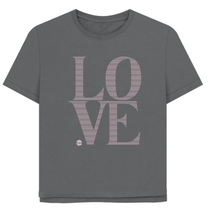 LOVE Boobs Pattern T-shirt, 4 colours