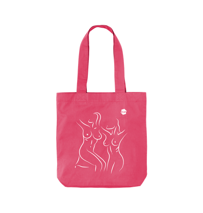 Raspberry Pink Printed Bag Front