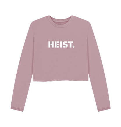 Mauve Printed Boxy Jumpers Front