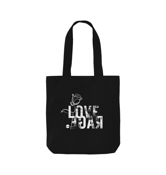 Black Printed Bag Front