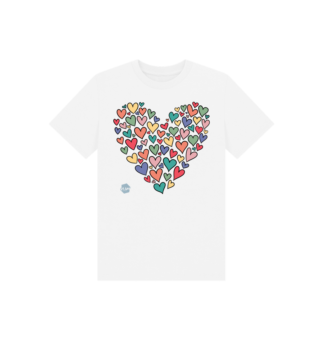 White Printed Kids T-Shirt