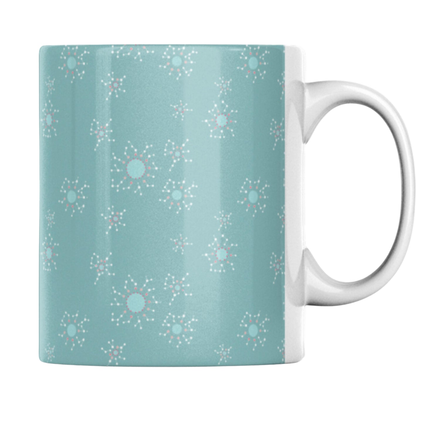 Snowflake Mug, Teal