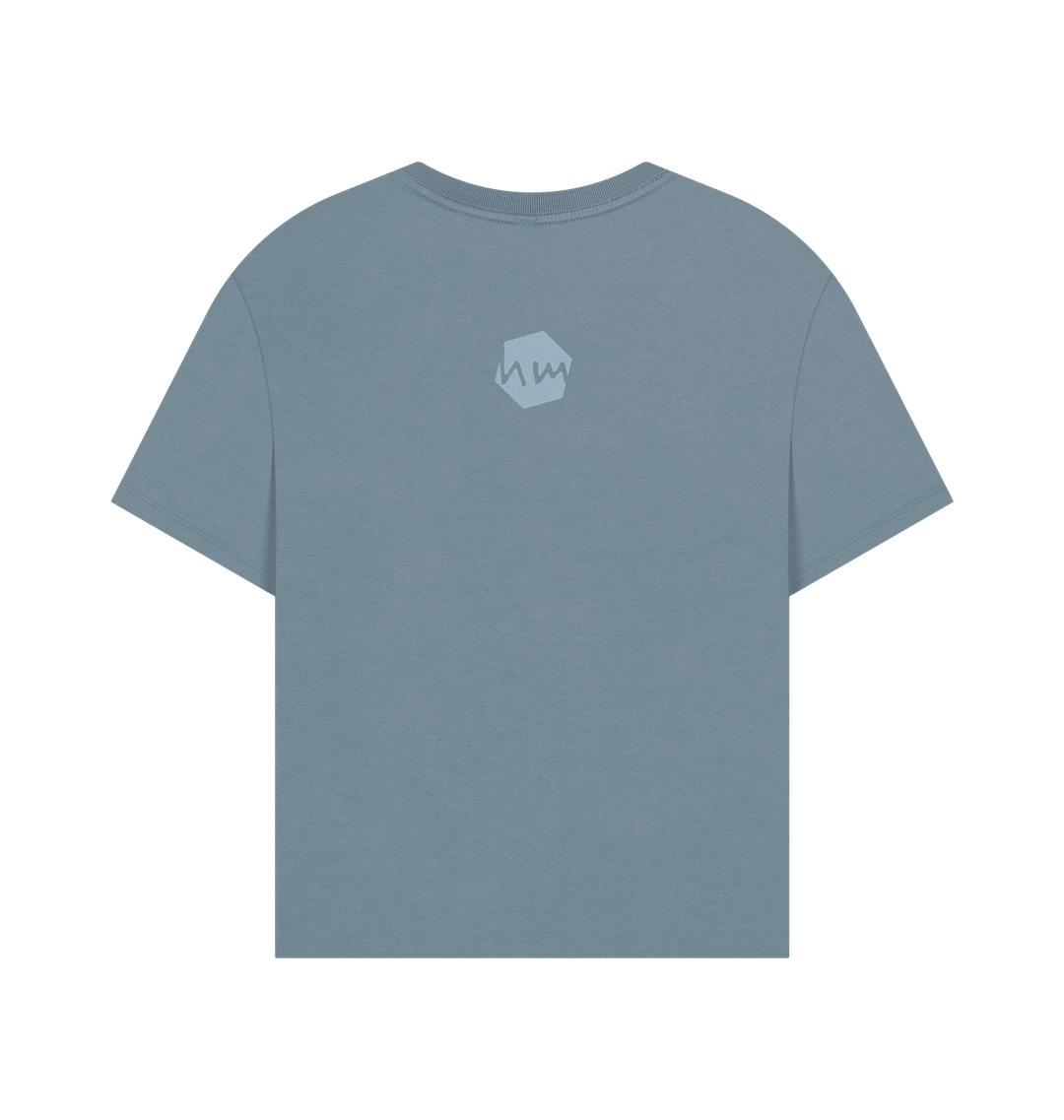 Stone Blue Printed T-shirt