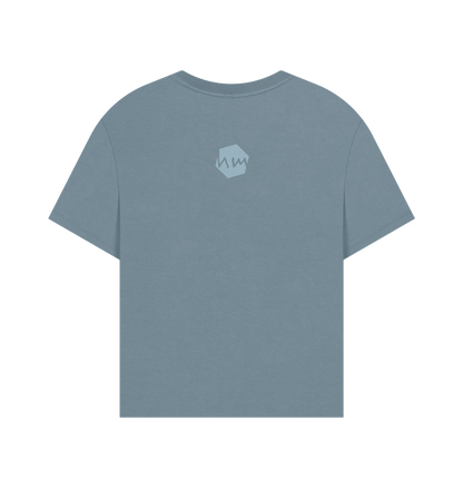 Stone Blue Printed T-shirt