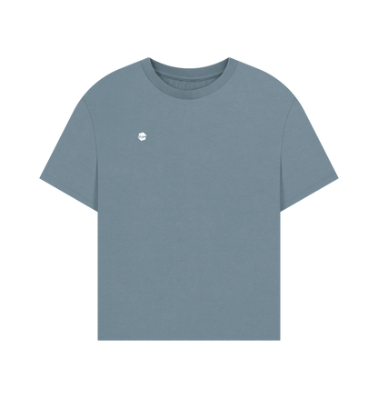 Stone Blue Printed T-shirt Front