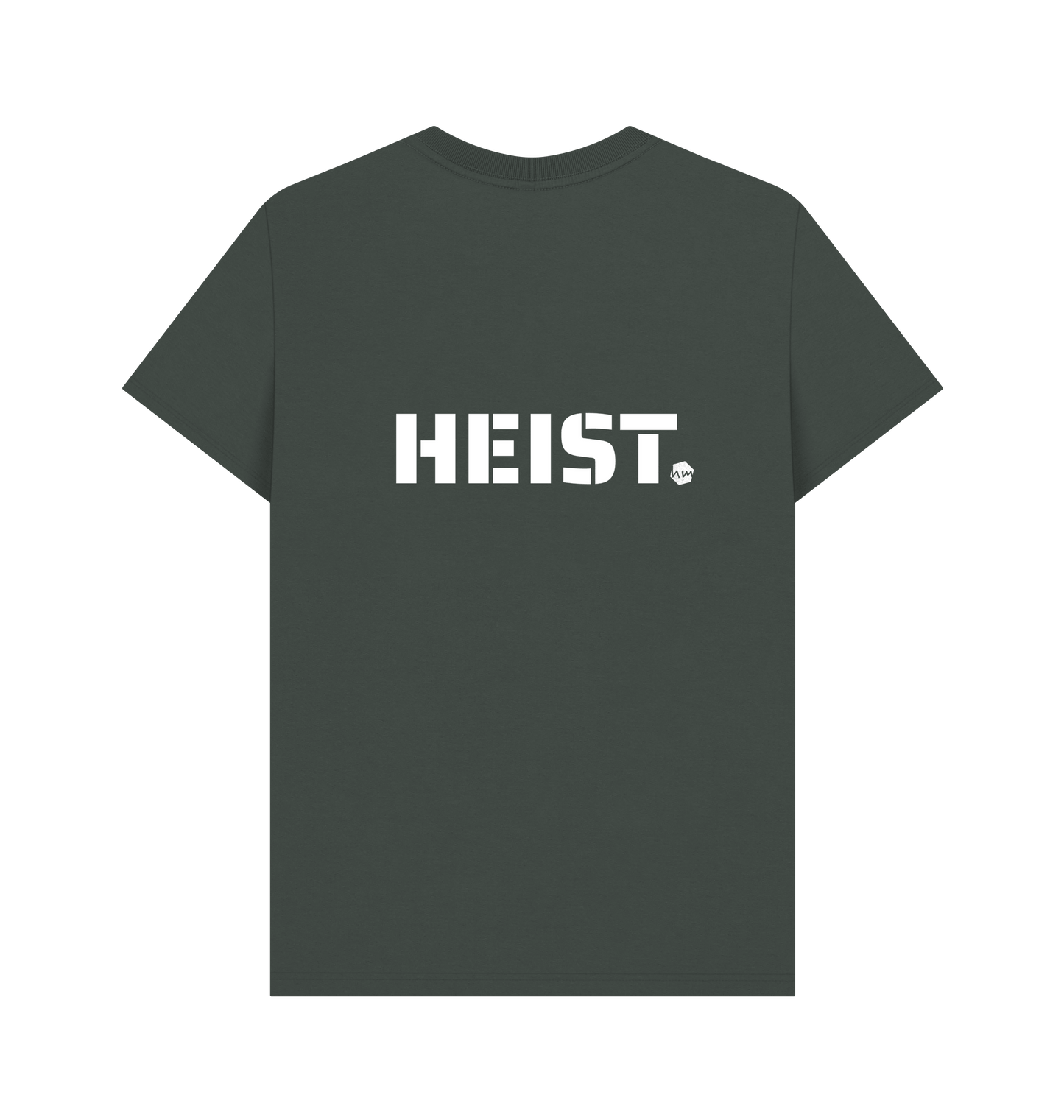 Dark Grey Printed T-shirt Back