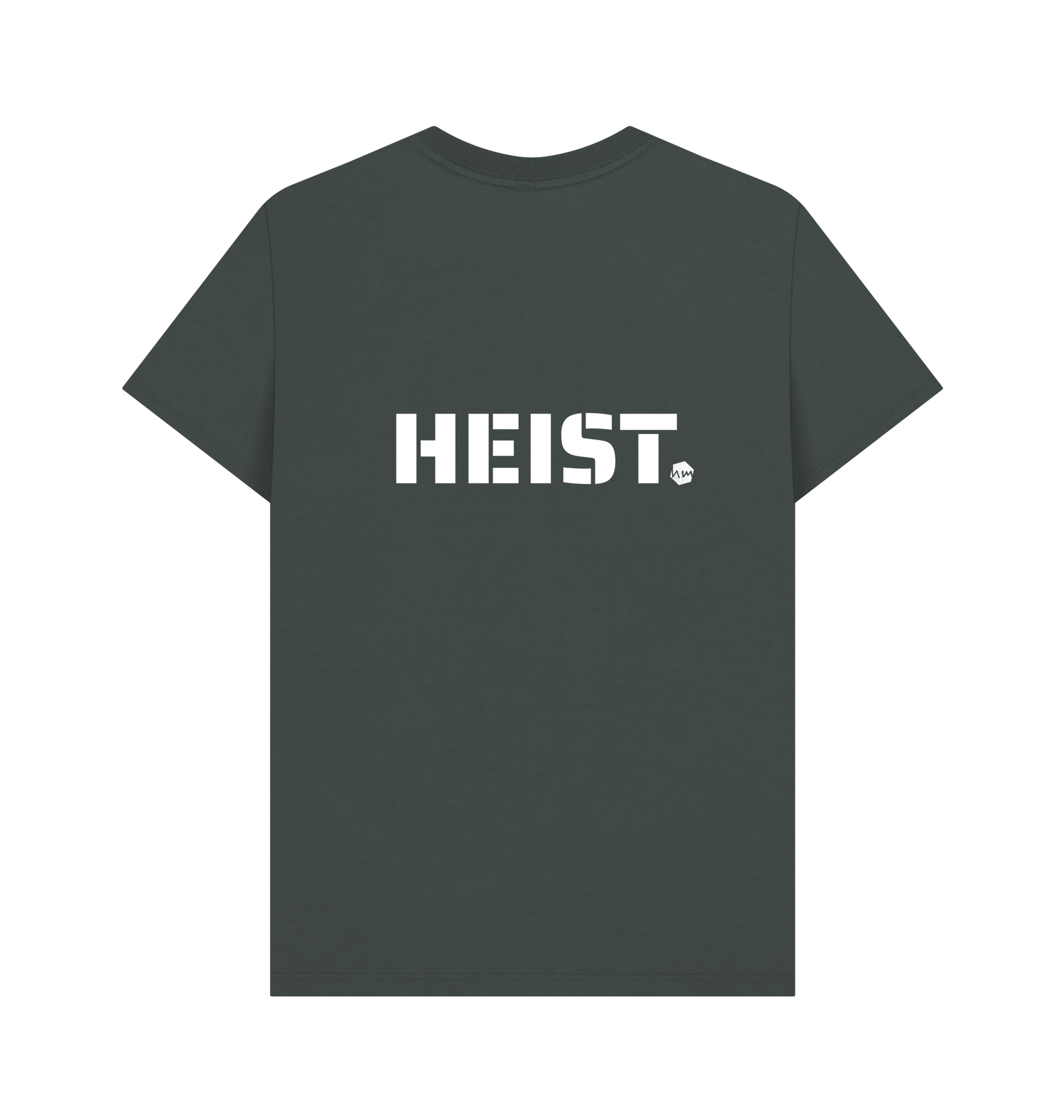 Dark Grey Printed T-shirt Back