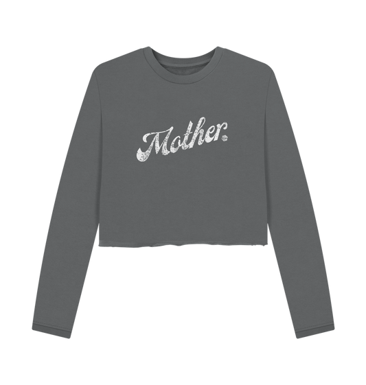 Slate Grey Printed Boxy Jumpers Front