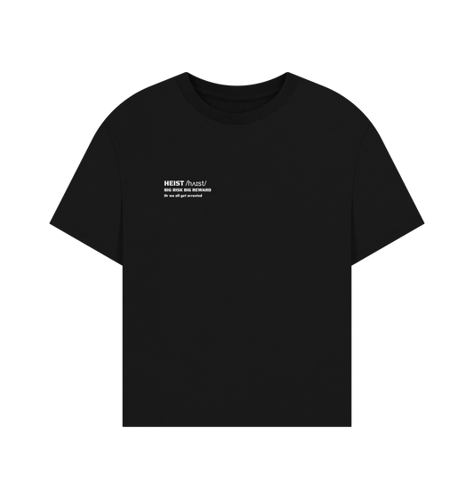 Black Printed T-shirt Front