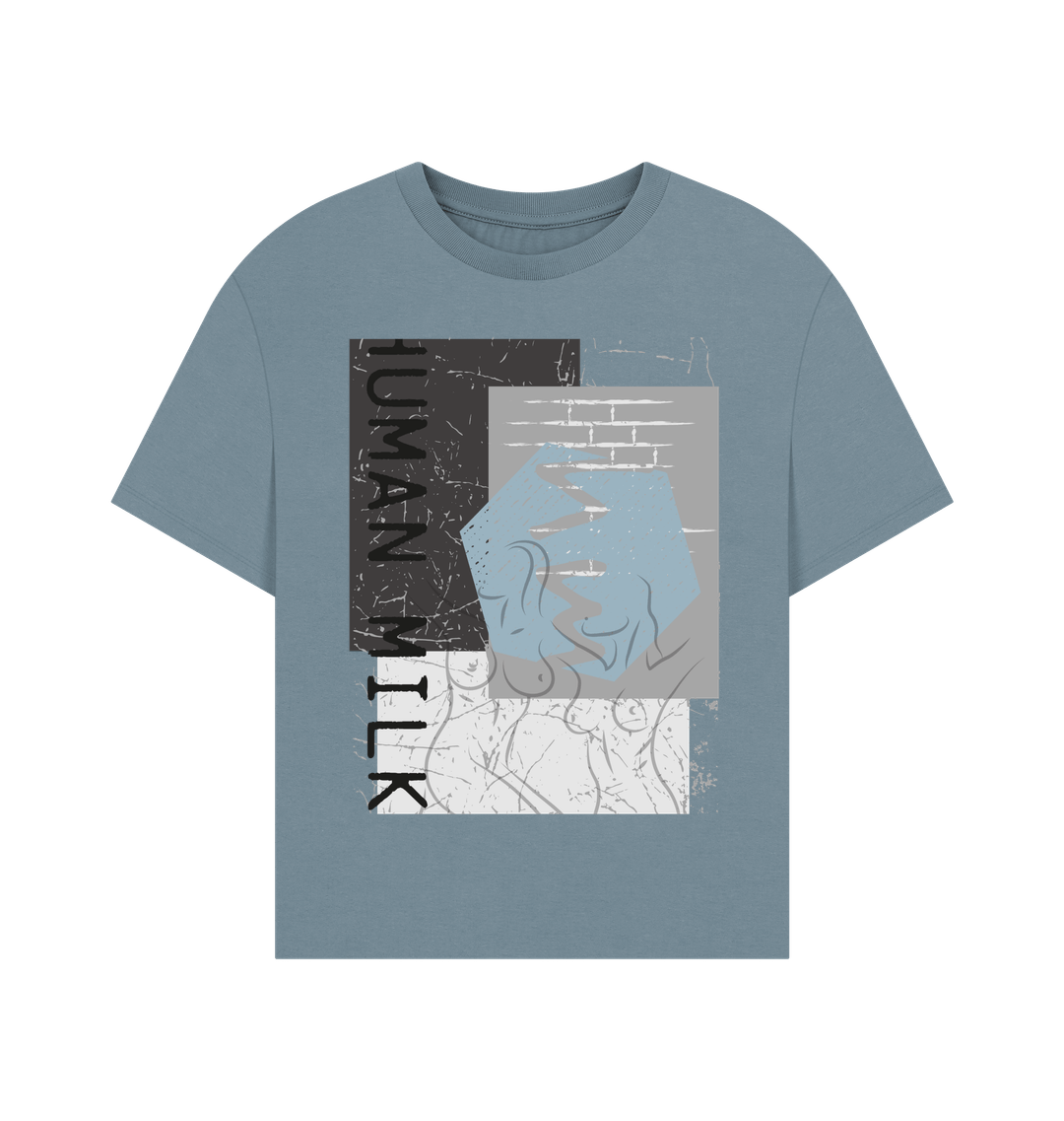 Stone Blue Printed T-shirt