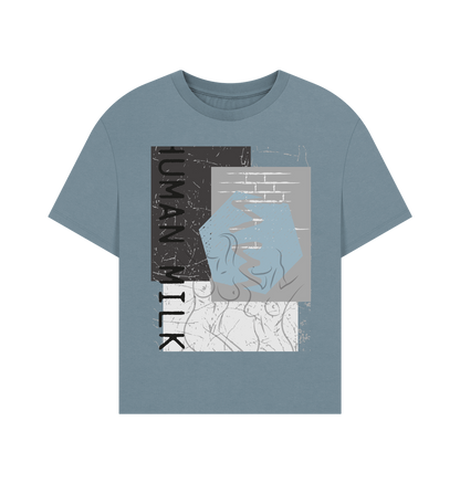 Stone Blue Printed T-shirt
