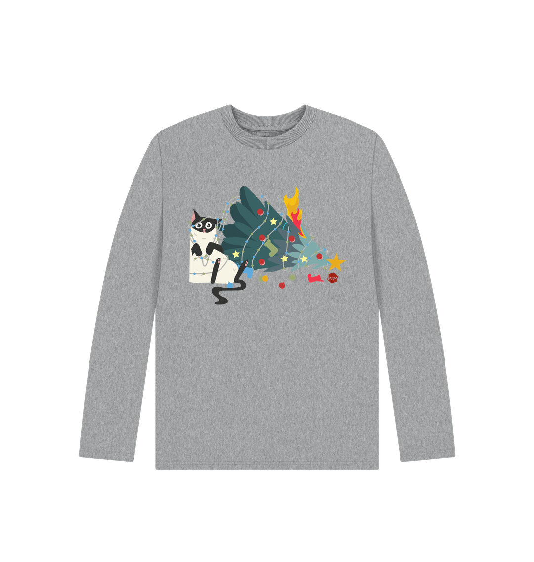 Athletic Grey Printed Kids T-Shirt Front
