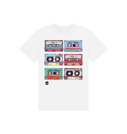 White Printed Kids T-Shirt