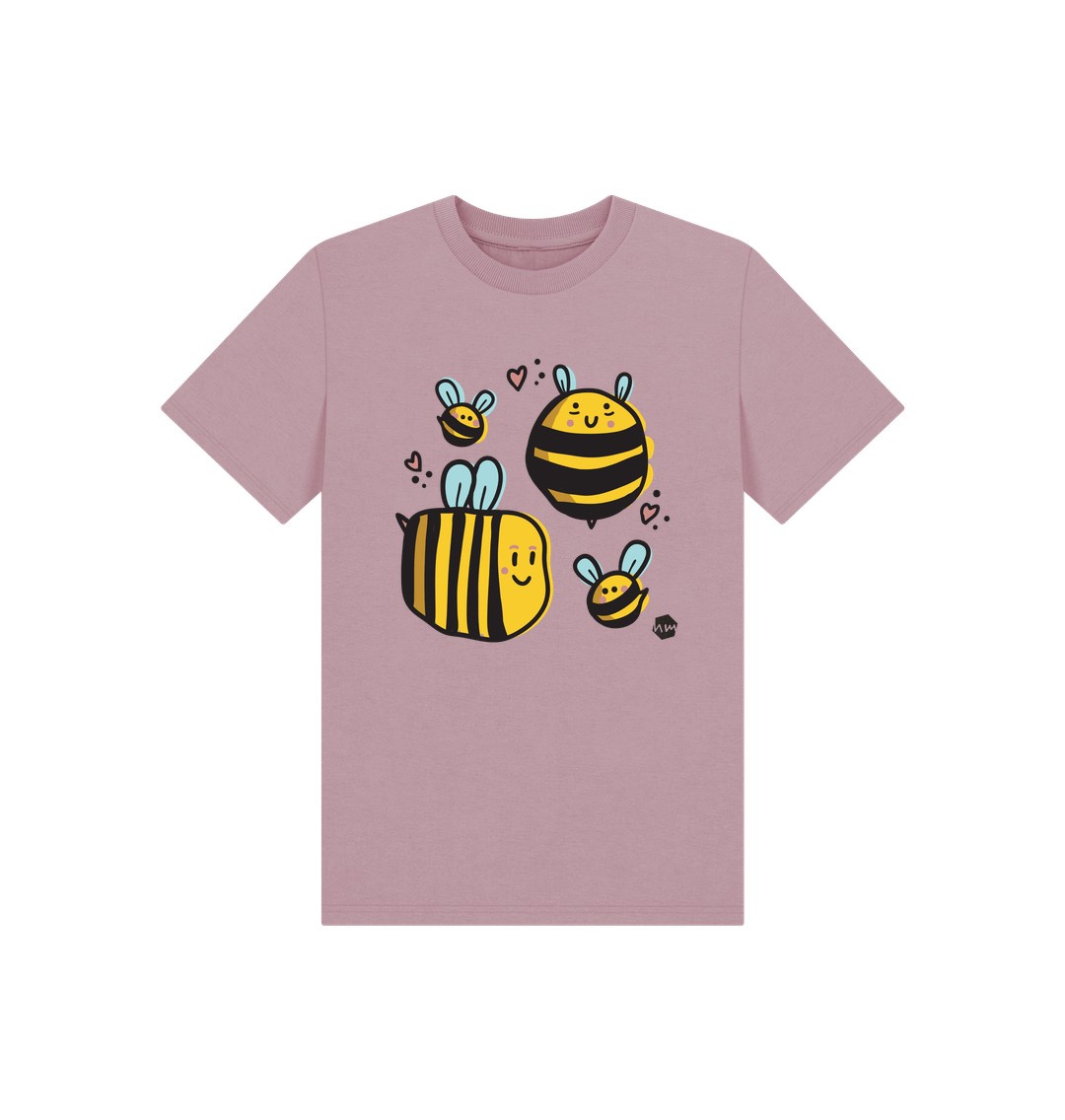 Mauve Printed Kids T-Shirt