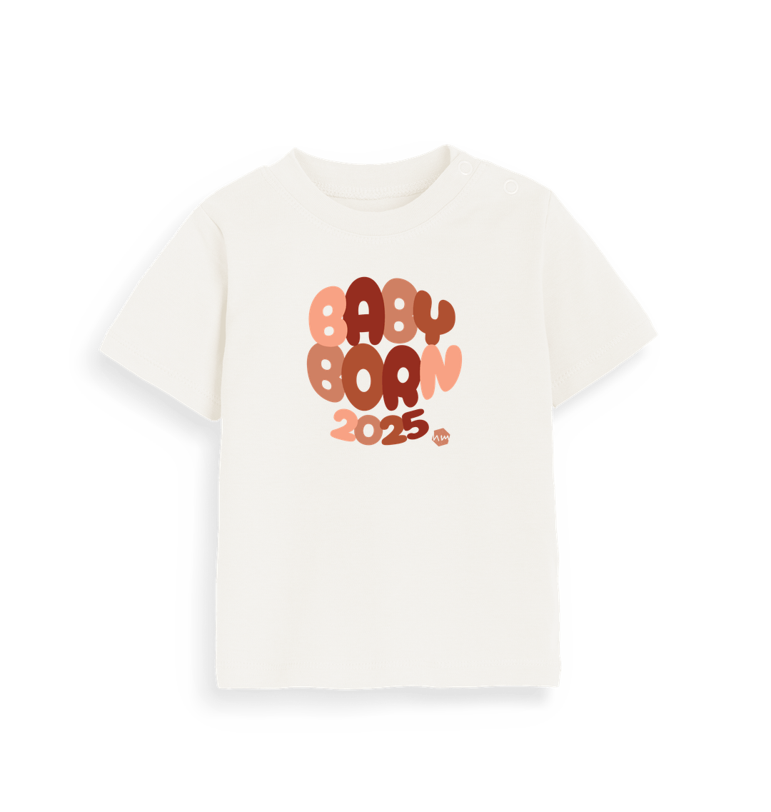 Organic Natural Printed Kids T-Shirt