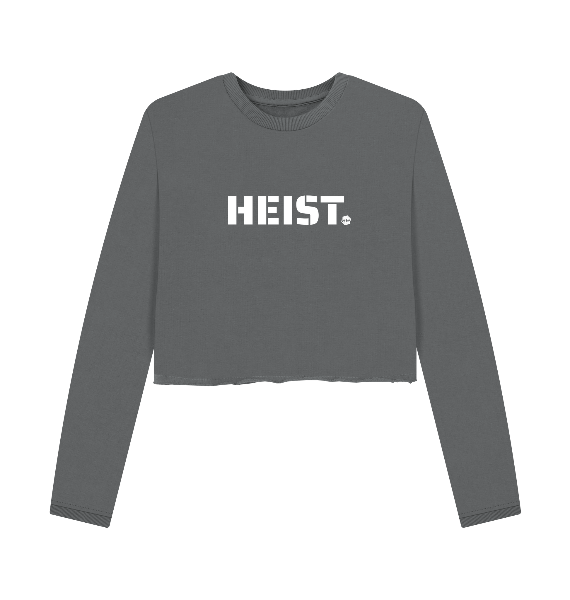 Slate Grey Printed Boxy Jumpers Front