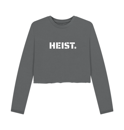 Slate Grey Printed Boxy Jumpers Front