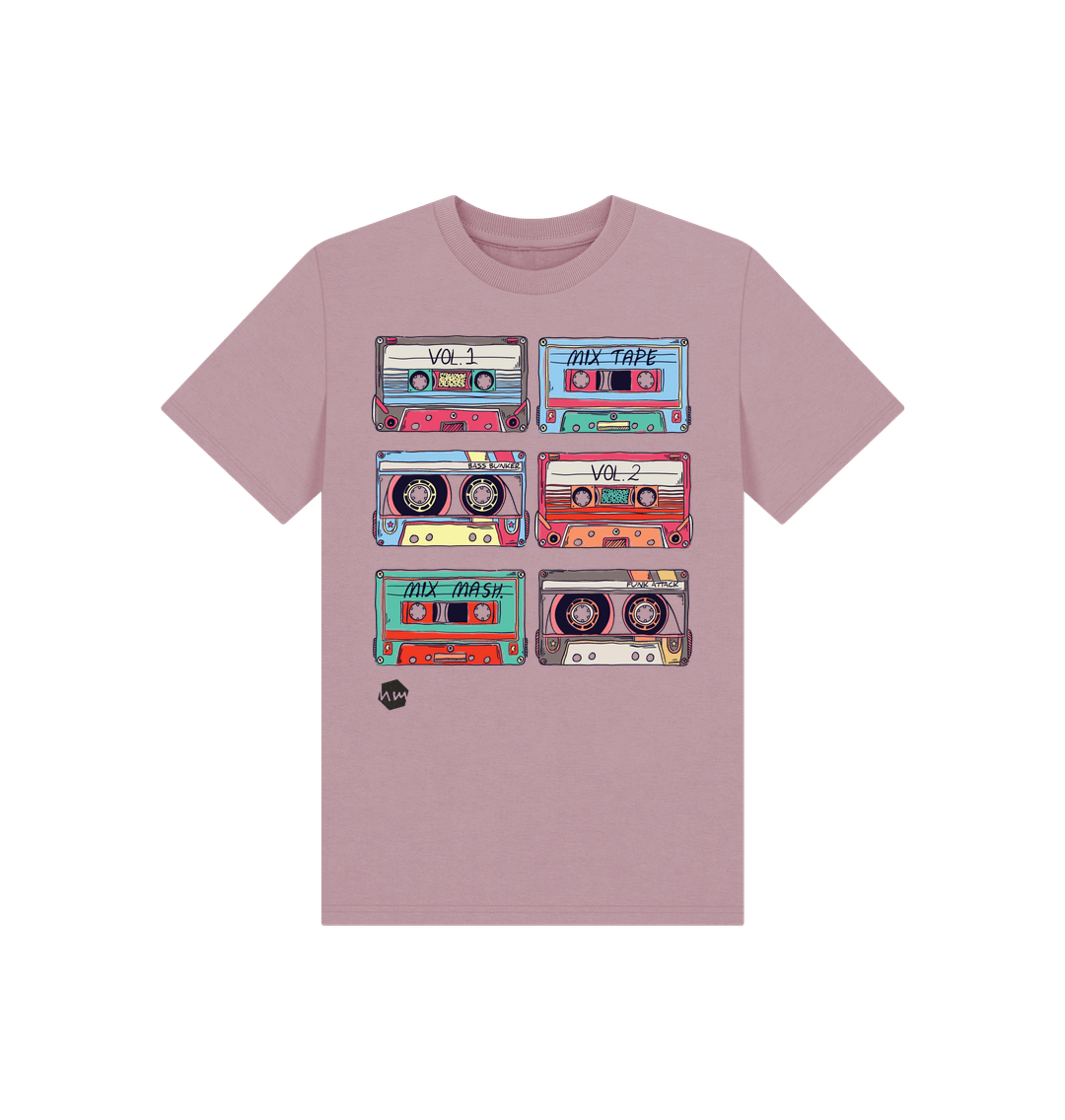 Mauve Printed Kids T-Shirt