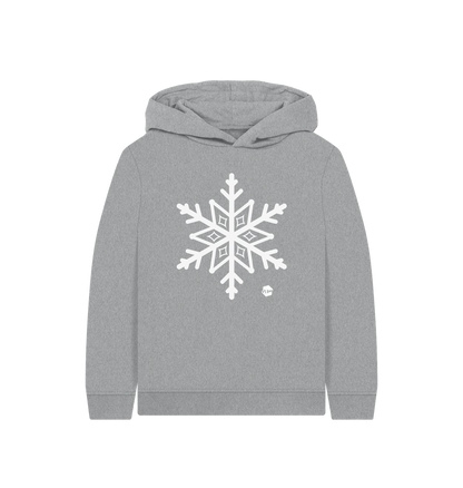 Athletic Grey Printed Kids Hoodie Front