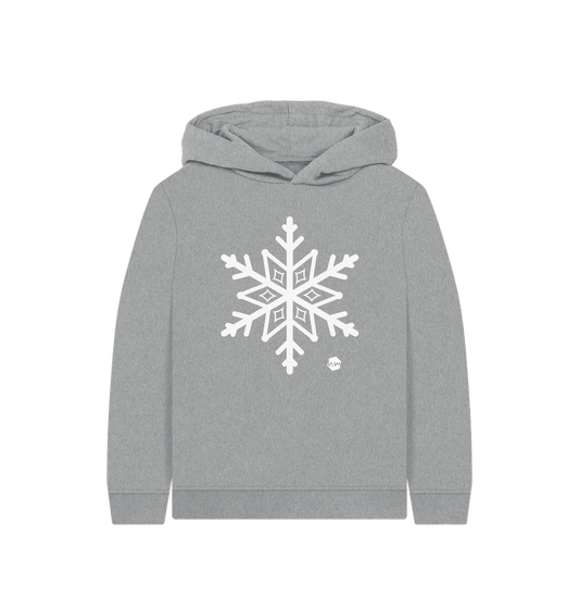 Athletic Grey Printed Kids Hoodie Front