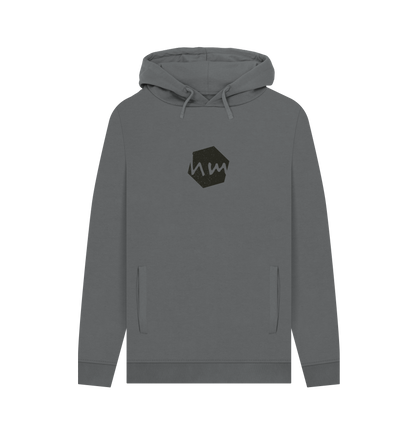 Slate Grey Printed Hoody Front
